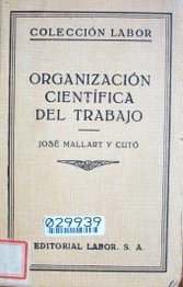 Organización científica del trabajo