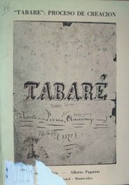 "Tabaré" : proceso de creación