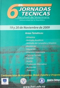 Jornadas Técnicas [Veterinarias] (6as.)