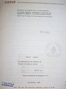 La segmentación del mercado de trabajo en América Latina