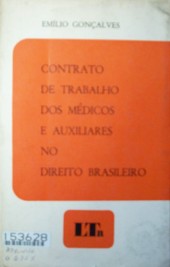 Contrato de trabalho dos médicos e auxiiares no direito Brasileiro