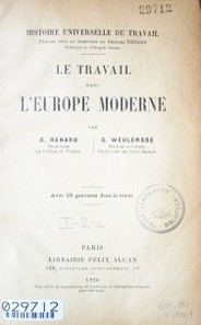 Le travail dans l' Europe moderne