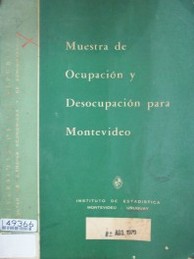 Muestra de ocupación y desocupación para Montevideo