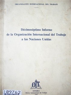 Decimoséptimo informe de la Organización Internacional del Trabajo de las Naciones Unidas