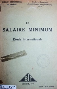 Le salaire minimum : étude internationale