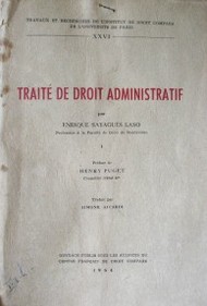 Traité de droit administratif