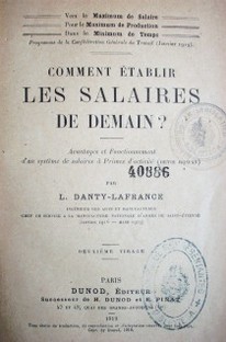 Comment établir les salaires de demain?