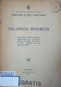 Salarios mínimos