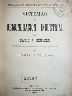 Sistema de remuneración industrial