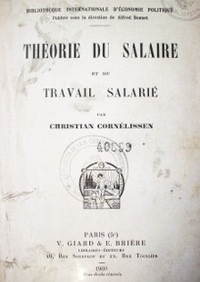 Théorie du salairé et du travail salarié