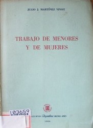 Trabajo de menores y de mujeres