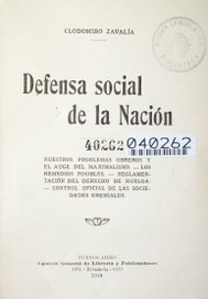 Defensa social de la nación