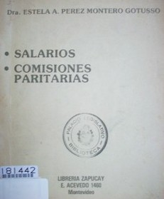 Salarios : comisiones paritarias
