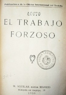 El trabajo forzoso