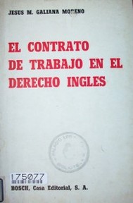 El contrato de trabajo en el derecho inglés