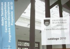 Redes temáticas, carreras compartidas, posgrados interdisciplinarios, proyectos del espacio interdisciplinario de la Universidad de la República