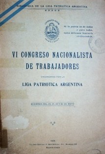 VI Congreso Nacionalista de trabajadores