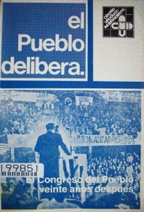 EL pueblo delibera : el congreso del pueblo veinte años después