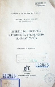 Libertad de asociación y protección del derecho de organización