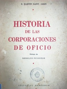 Historia de las corporaciones de oficio