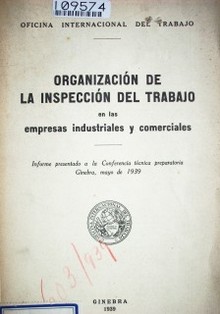 Organización de la inspección del trabajo en las empresas industriales y comerciales
