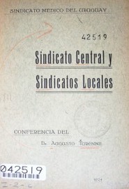 Sindicato central y sindicatos locales