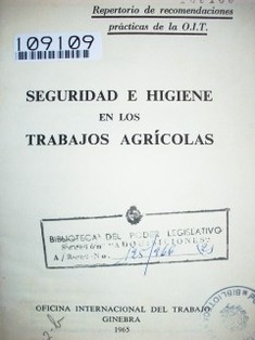 Seguridad e higiene en los trabajos agrícolas