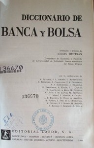 Diccionario de banca y bolsa