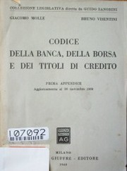 Codice della banca, della borsa e dei titoli di credito