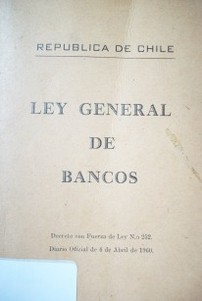 Ley general de bancos