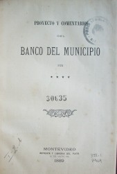 Proyecto y comentarios del Banco del Municipio