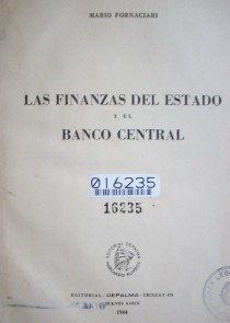 Las finanzas del Estado y el Banco Central