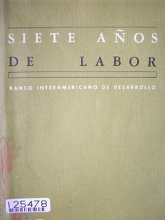 Siete años de labor