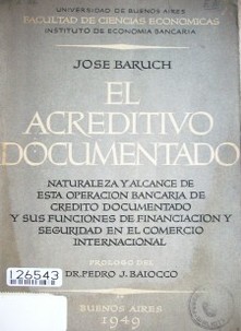 El acreditivo documentado