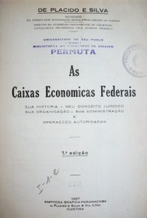 As Caixas Economicas Federais