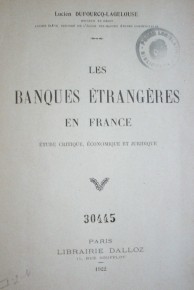 Les banques étrangéres en France