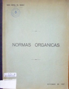 Normas orgánicas