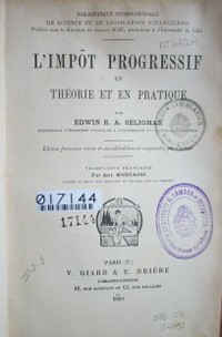 L'impôt progressif en théorie et en pratique