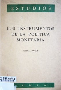 Los instrumentos de la política monetaria