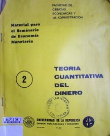 La teoría cuantitativa del dinero