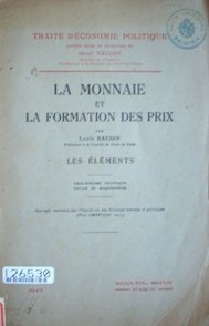 La monnaie et la formation des prix