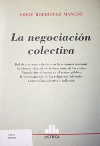 La negociación colectiva