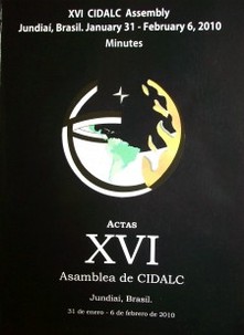Actas del (sic) XVI Asamblea = minutes of the XVI Assembly
