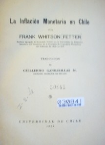 La inflación monetaria en Chile