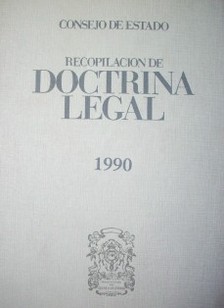 Recopilación de Doctrina Legal 1990
