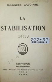 La stabilisation