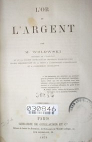 L'or et l'argent