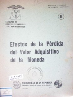 Efectos de la perdida de poder adquisitivo de moneda de la moneda en la información contable