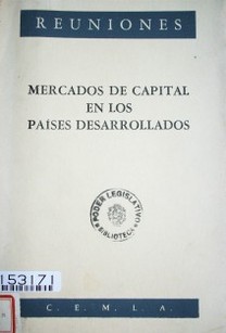 Mercados de capitales en los países desarrollados