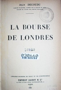 La Bourse de Londres